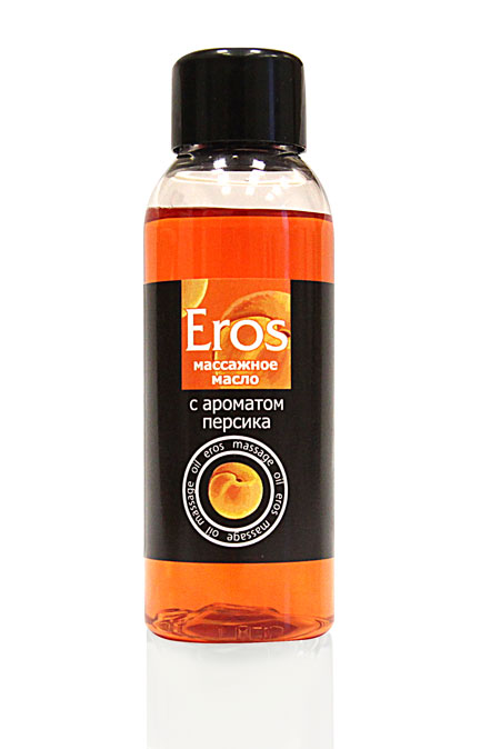 Массажное масло Eros exotic с ароматом персика - 50 мл. - Биоритм - купить с доставкой в Челябинске
