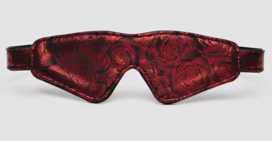 Двусторонняя красно-черная маска на глаза Reversible Faux Leather Blindfold - Fifty Shades of Grey - купить с доставкой в Челябинске