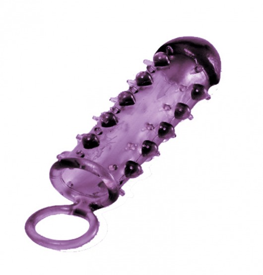 Закрытая фиолетовая насадка с пупырышками SAMURAI PENIS SLEEVE PURPLE - 14,5 см. - NMC - в Челябинске купить с доставкой