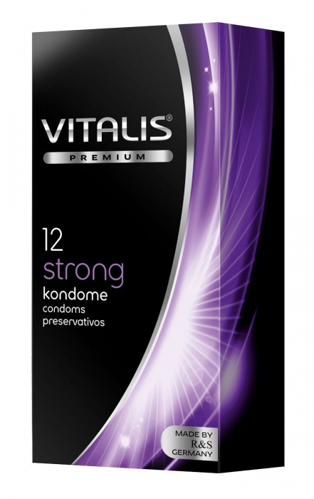 Презервативы с утолщённой стенкой VITALIS PREMIUM strong - 12 шт. - Vitalis - купить с доставкой в Челябинске