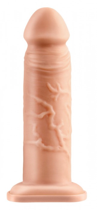 Телесный реалистичный фаллоимитатор с полостью Silicone Hollow Extension - 20 см. - Pipedream - купить с доставкой в Челябинске