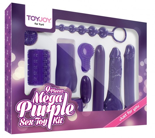 Эротический набор Toy Joy Mega Purple - Toy Joy - купить с доставкой в Челябинске
