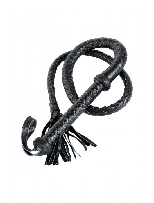 Длинный кожаный кнут с хлопушками на конце - ToyFa - купить с доставкой в Челябинске