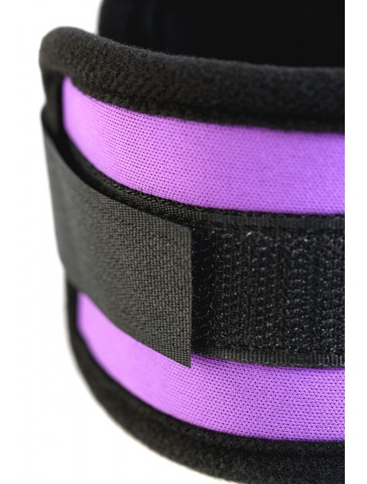 Наручники из неопрена фиолетового цвета - ToyFa - купить с доставкой в Челябинске