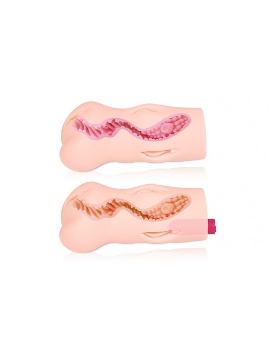 Телесный вибромастурбатор-вагина Dream Auto - KOKOS - в Челябинске купить с доставкой