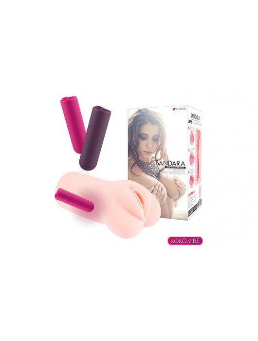 Телесный вибромастурбатор-вагина Sandara Auto - KOKOS - в Челябинске купить с доставкой