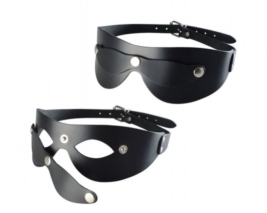 Черная кожаная маска  Новичок - Sitabella - купить с доставкой в Челябинске