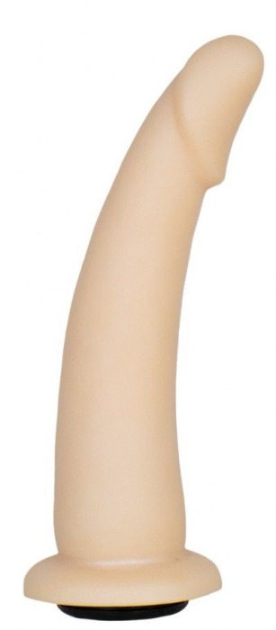 Телесная гладкая насадка-фаллоимитатор Harness - 17 см. - LOVETOY (А-Полимер) - купить с доставкой в Челябинске