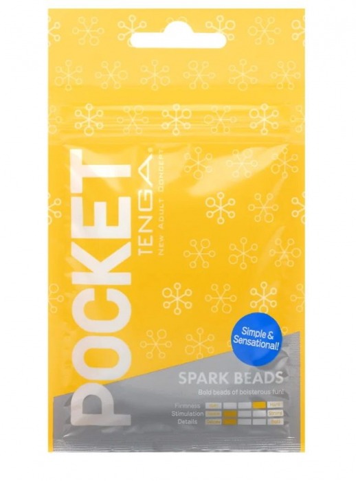 Карманный мастурбатор Spark Beads - Tenga - в Челябинске купить с доставкой