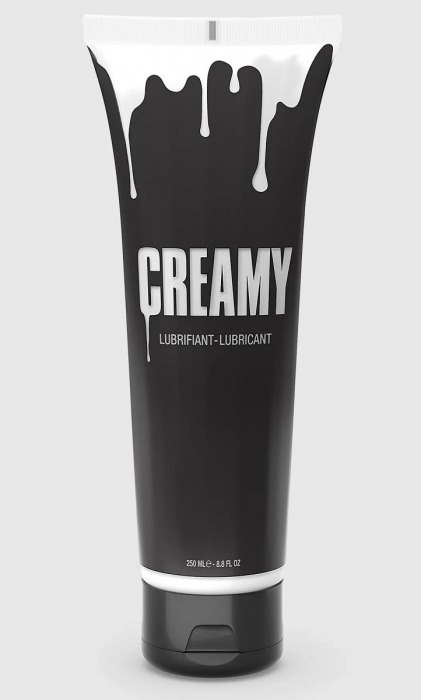 Смазка на водной основе Creamy с консистенцией спермы - 250 мл. - Strap-on-me - купить с доставкой в Челябинске