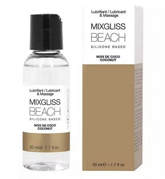 Смазка на силиконовой основе Mixgliss Beach - 50 мл. - Mixgliss - купить с доставкой в Челябинске