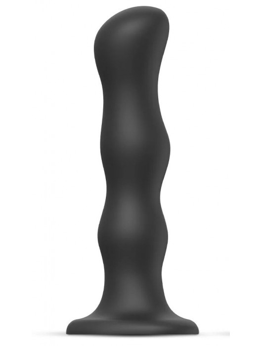 Черная насадка Strap-On-Me Dildo Geisha Balls size XL - Strap-on-me - купить с доставкой в Челябинске