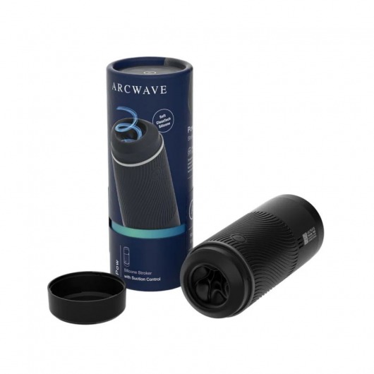 Черный мастурбатор с контролем всасывания Arcwave Pow Stroker - Arcwave - в Челябинске купить с доставкой