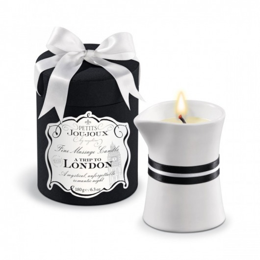 Массажное масло в виде большой свечи Petits Joujoux London с ароматом ревеня, амбры и чёрной смородины - MyStim - купить с доставкой в Челябинске