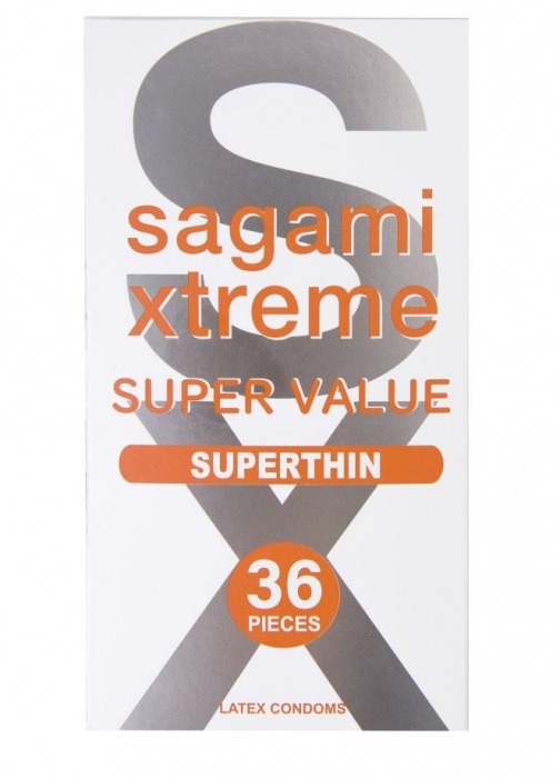 Ультратонкие презервативы Sagami Xtreme Superthin - 36 шт. - Sagami - купить с доставкой в Челябинске