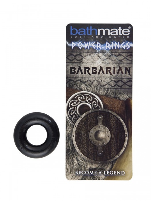 Чёрное эрекционное кольцо Barbarian - Bathmate - в Челябинске купить с доставкой