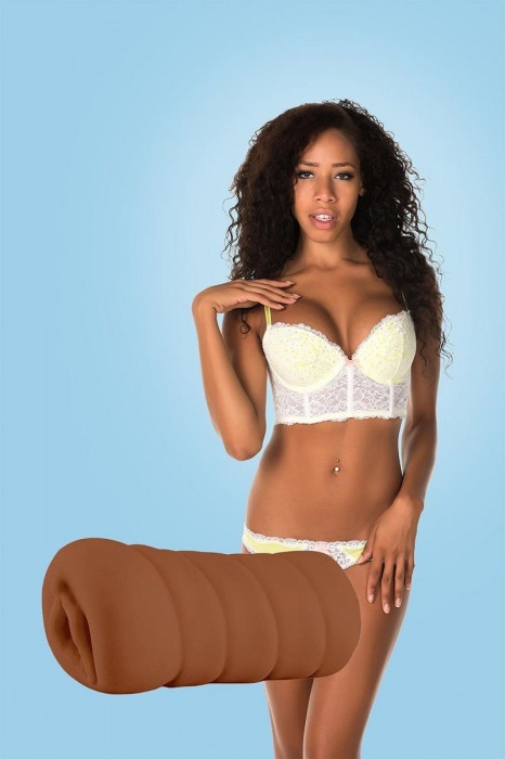 Коричневый мастурбатор-вагина BRIANNA - Dream Toys - в Челябинске купить с доставкой