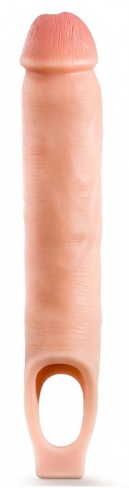 Телесная насадка-удлинитель 11.5 Inch Silicone Cock Sheath Penis Extender - 29,2 см. - Blush Novelties - в Челябинске купить с доставкой
