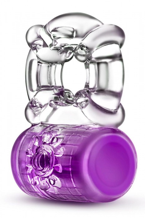 Фиолетовое эрекционное виброкольцо Pleaser Rechargeable C-Ring - Blush Novelties - в Челябинске купить с доставкой