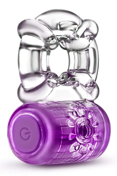 Фиолетовое эрекционное виброкольцо One Night Stand Vibrating C-Ring - Blush Novelties - в Челябинске купить с доставкой