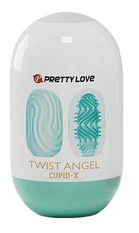 Бирюзовый мастурбатор-яйцо Twist Angel - Baile - в Челябинске купить с доставкой