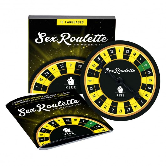 Настольная игра-рулетка Sex Roulette Kiss - Tease&Please - купить с доставкой в Челябинске