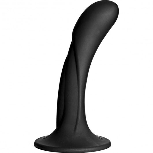 Черная изогнутая насадка Vac-U-Lock G-Spot - 16,5 см. - Doc Johnson - купить с доставкой в Челябинске