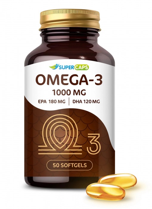 Пищевая добавка SuperCaps OMEGA-3 - 50 капсул (1000 мг) - SuperCaps - купить с доставкой в Челябинске