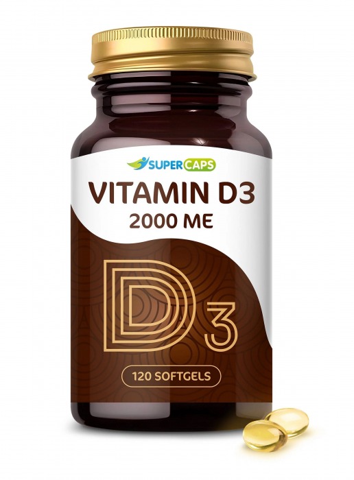 Пищевая добавка SuperCaps VITAMIN D3 2000 ME - 120 капсул - SuperCaps - купить с доставкой в Челябинске