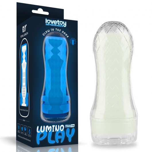 Светящийся в темноте мастурбатор Lumino Play Masturbator Pocketed - Lovetoy - в Челябинске купить с доставкой