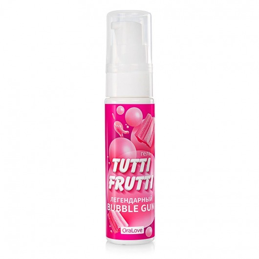 Интимный гель на водной основе Tutti-Frutti Bubble Gum - 30 гр. - Биоритм - купить с доставкой в Челябинске