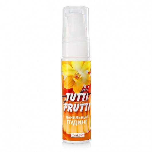Интимный гель на водной основе Tutti-Frutti  Ванильный пудинг  - 30 гр. - Биоритм - купить с доставкой в Челябинске