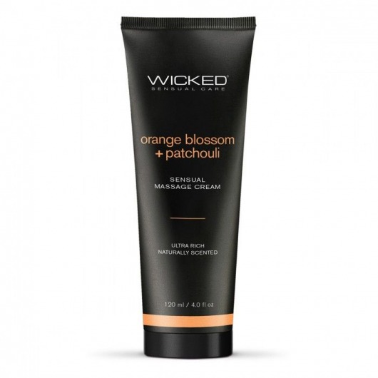 Массажный легкий крем WICKED Orange Blossom plus Patchouli - 120 мл. - Wicked - купить с доставкой в Челябинске