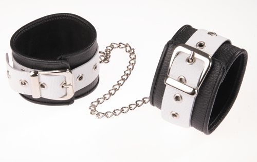 Черно-белые оковы на ноги - Sitabella - купить с доставкой в Челябинске