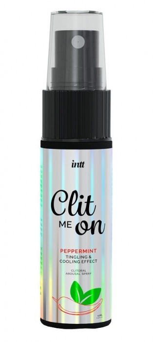 Клиторальный возбуждающий спрей Clit Me On Peppermint - 12 мл. - INTT - купить с доставкой в Челябинске