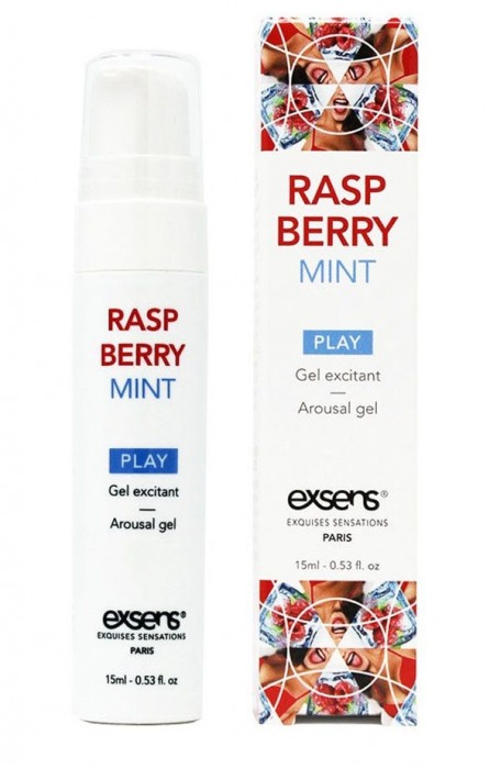 Возбуждающий гель Raspberry Mint с ароматом малины и мяты - 15 мл. - Exsens - купить с доставкой в Челябинске