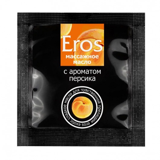 Саше массажного масла Eros exotic с ароматом персика - 4 гр. - Биоритм - купить с доставкой в Челябинске