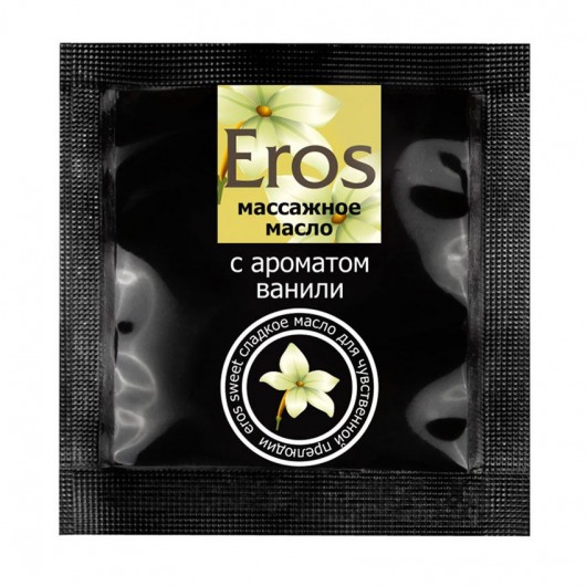 Саше массажного масла Eros sweet c ароматом ванили - 4 гр. - Биоритм - купить с доставкой в Челябинске