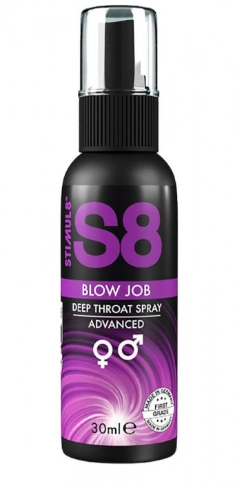 Лубрикант для орального секса S8 Deep Throat Spray - 30 мл. - Stimul8 - купить с доставкой в Челябинске