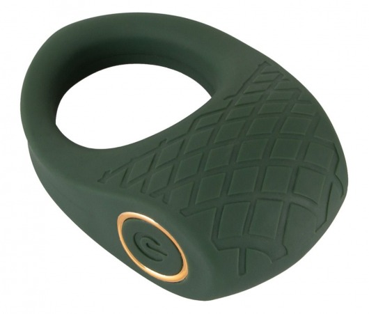 Зеленое эрекционное виброкольцо Luxurious Vibro Cock Ring - Orion - в Челябинске купить с доставкой