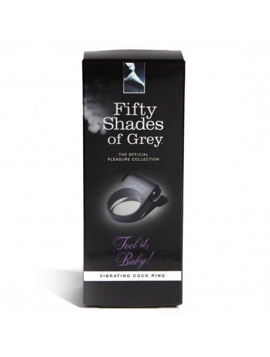 Серое эрекционное кольцо с вибрацией Feel It, Baby! - Fifty Shades of Grey - в Челябинске купить с доставкой