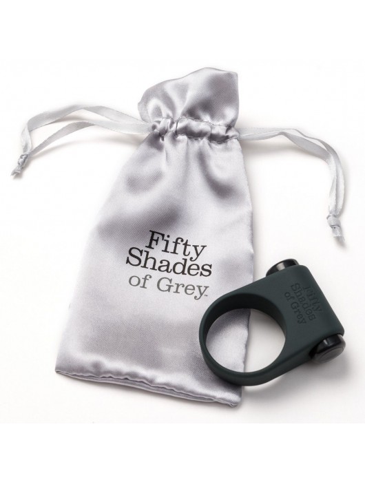 Серое эрекционное кольцо с вибрацией Feel It, Baby! - Fifty Shades of Grey - в Челябинске купить с доставкой