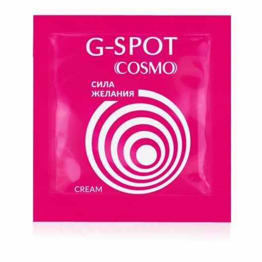Стимулирующий интимный крем для женщин Cosmo G-spot - 2 гр. - Биоритм - купить с доставкой в Челябинске