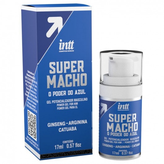 Мужской стимулирующий гель Super Macho - 17 мл. - INTT - купить с доставкой в Челябинске