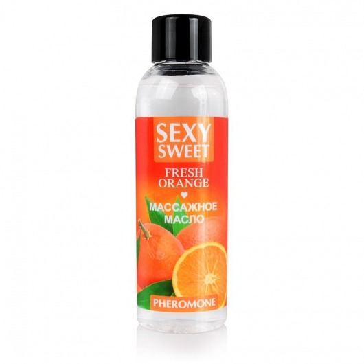 Массажное масло Sexy Sweet Fresh Orange с ароматом апельсина и феромонами - 75 мл. - Биоритм - купить с доставкой в Челябинске