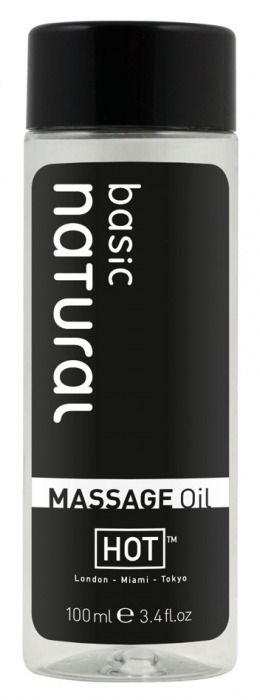 Массажное масло для тела Natural Basic - 100 мл. - HOT - купить с доставкой в Челябинске