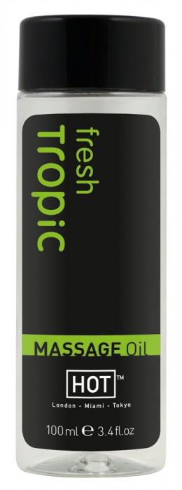 Массажное масло для тела Tropic Fresh - 100 мл. - HOT - купить с доставкой в Челябинске