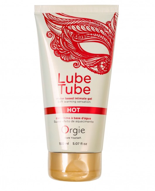 Интимный гель на водной основе Lube Tube Hot с разогревающим эффектом - 150 мл. - ORGIE - купить с доставкой в Челябинске
