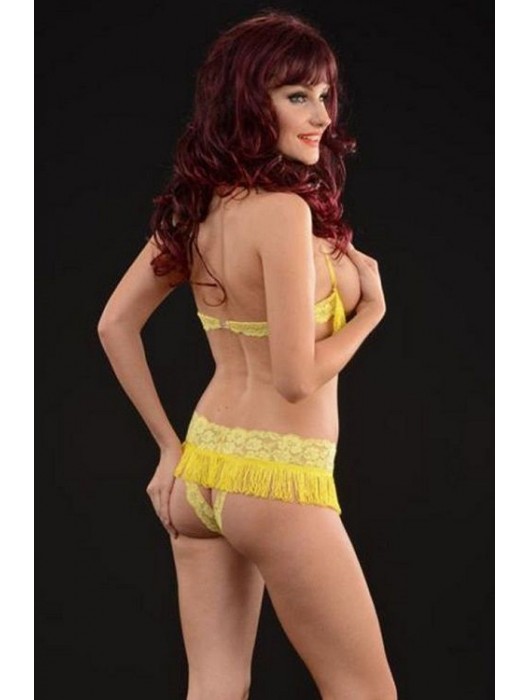 Пикантный женский комплект с бахромой - La Blinque купить с доставкой