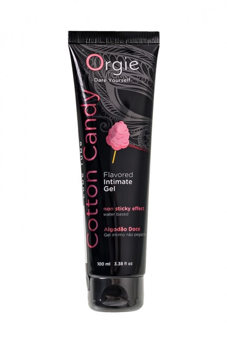 Интимный гель на водной осное Lube Tube Cotton Candy со вкусом сахарной ваты - 100 мл. - ORGIE - купить с доставкой в Челябинске